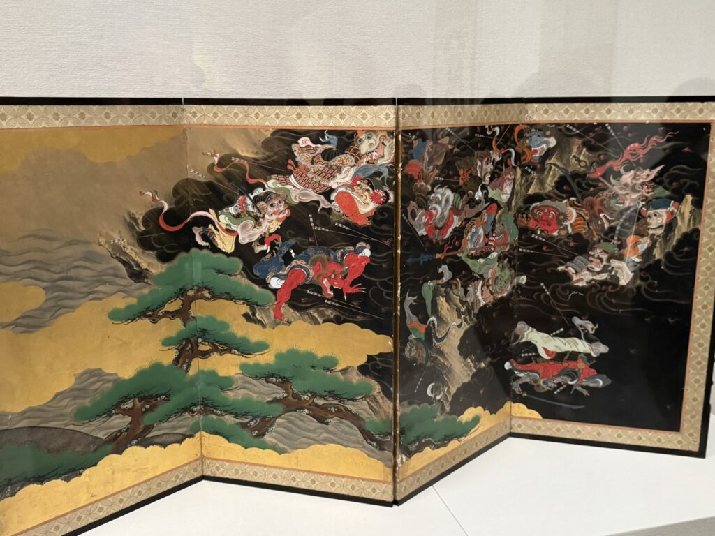 妖怪退治図屏風(伝岩佐又兵衛)